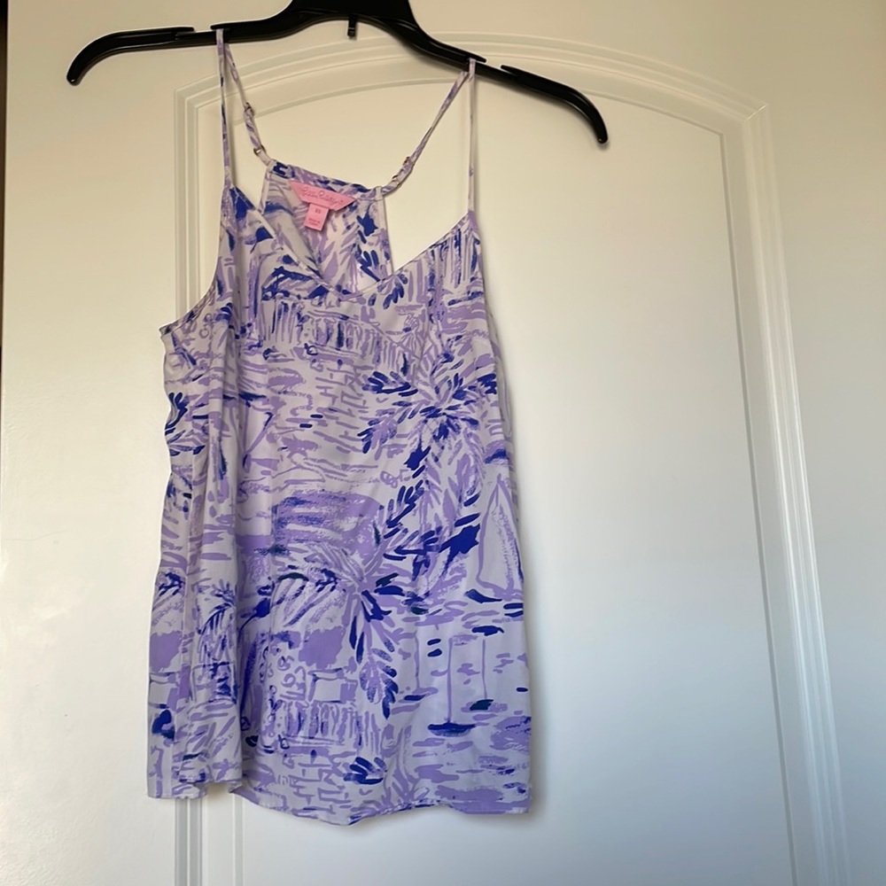 Lilly Pulitzer purple silk tank